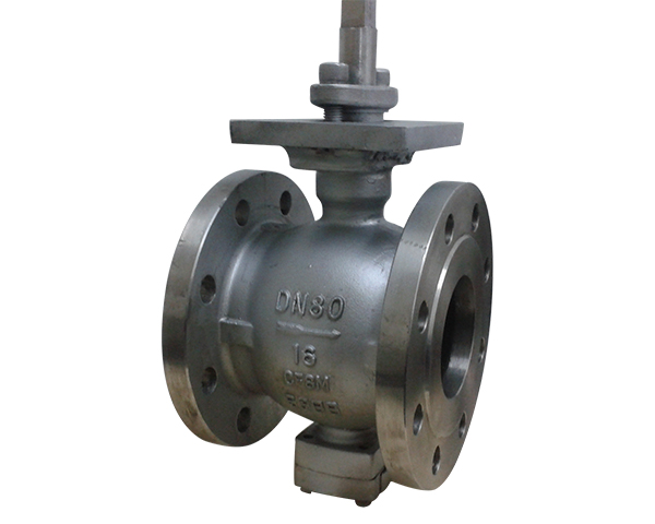 Half a ball valve